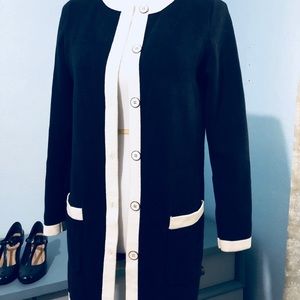 Talbots (S) dark Navy Coatigan